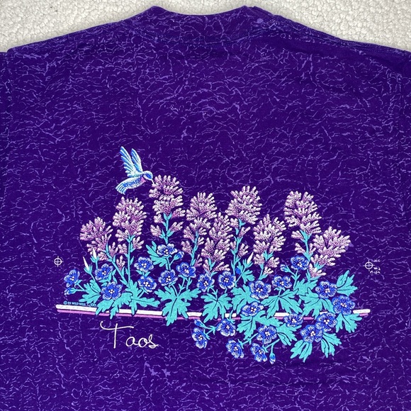 1992 Glacier National Park Floral T-Shirt: Size Medium - Picture 4 of 11
